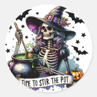 Time to Stir the Pot Classic Round Sticker