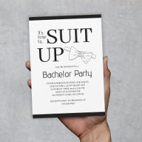 Time To Suit Up Custom Men Bachelor Party