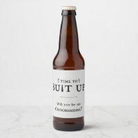 Time to Suit Up Wedding Party Proposal