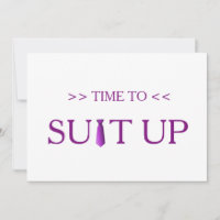 Time to Suitup Purple Tie