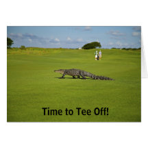 Time To Tee Off Alligator Golf Course Retirement