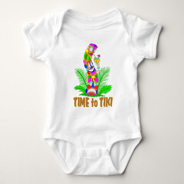 Time to TIKI Baby Bodysuit (Front)