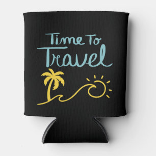 Time To Travel Beach Can Cooler