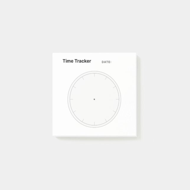 Time Tracker Post-it Notes (Front)