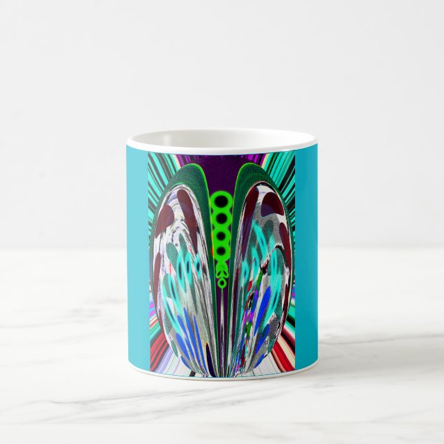 Time travel art coffee mug (Center)
