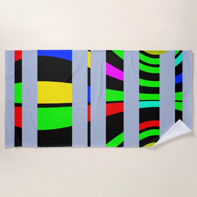 Time travel beach towel