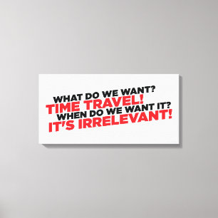 Time Travel Canvas Print