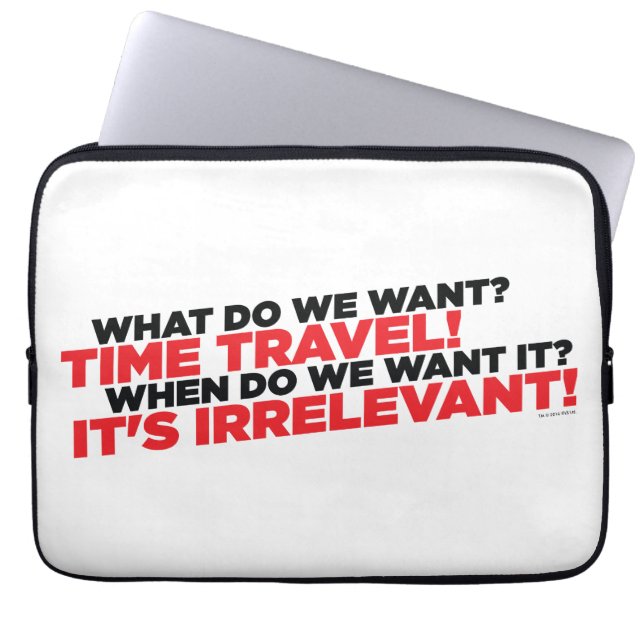 Time Travel Laptop Sleeve (Front)