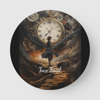 Time Travel Steampunk Wall Clock – Fantasy Art Clo