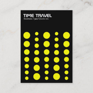 Time Travel v1.2 - Yellow on Black Business Card