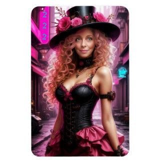 Time Traveler: The Rose Crowned Wanderer Magnet