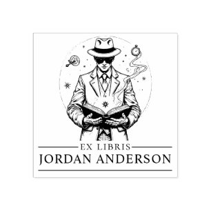 Time Traveller Detective Book Stamp