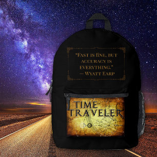 Time Traveller Printed Backpack