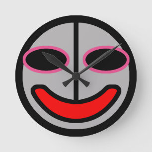 Time Travelling Dada Alien Manga Clupkitz Round Clock