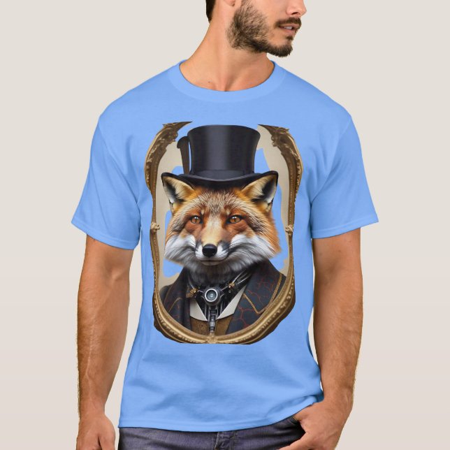 👑 Time-Travelling Fox Majesty T-Shirt (Front)