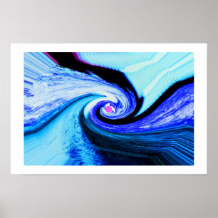Time tunnel art poster