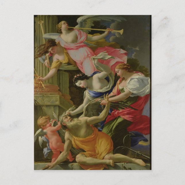 Time Vanquished by Love, Venus and Hope Postcard (Front)
