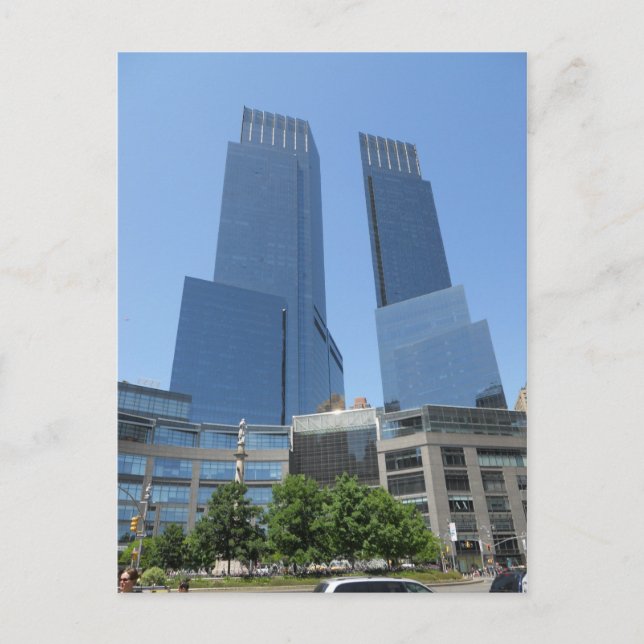 Time Warner Centre Columbus Circle New York City Postcard (Front)