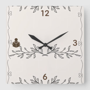 Time Well Read – Personalized Acrylic Wall Clock