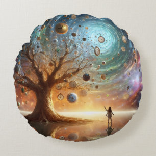 Timekeepers' Grove Round Cushion