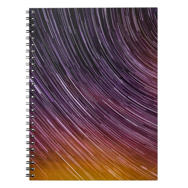 Timelapse photo of starry sky notebook (Front)