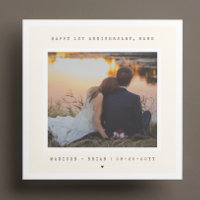 Timeless and Minimalist 1st Wedding Anniversary