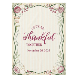 Timeless Art Nouveau Thanksgiving Dinner Tablecloth