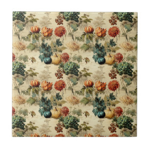 Timeless Autumn Harvest in Warm Muted Tones Tile