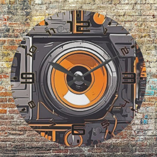 Timeless Beats Wall Clock – Vintage Music Vibes