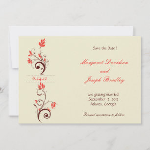 Timeless beauty-save the date cards