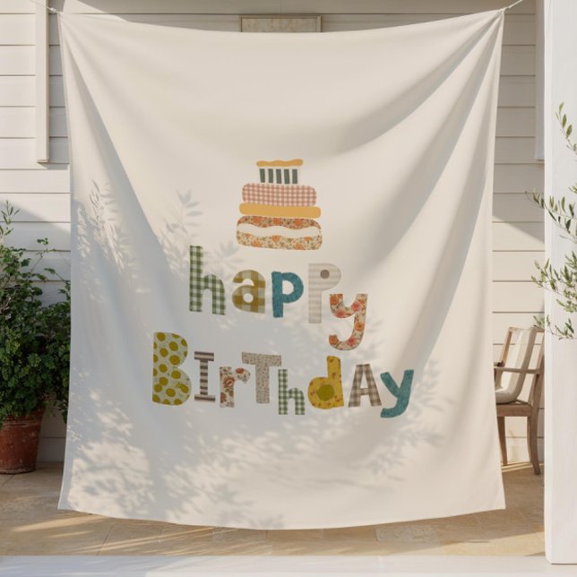 Timeless Birthday Banner, Personalised Bday Backdr Tapestry (Creator Uploaded)