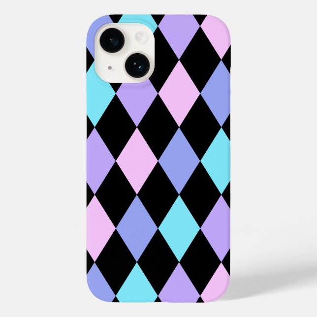 timeless black and vibrant checks Case-Mate iPhone case (Back)