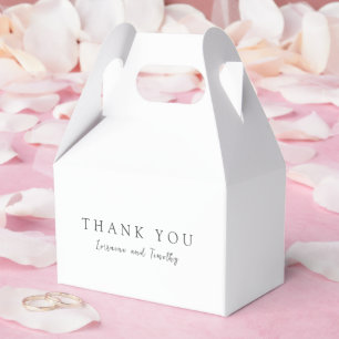 Timeless Black and White Elegant Wedding Favour Box