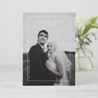 Timeless Black and White Photo Modern Wedding