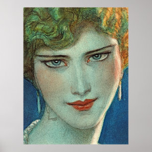 Timeless Blonde Beauty - Vintage Art Poster