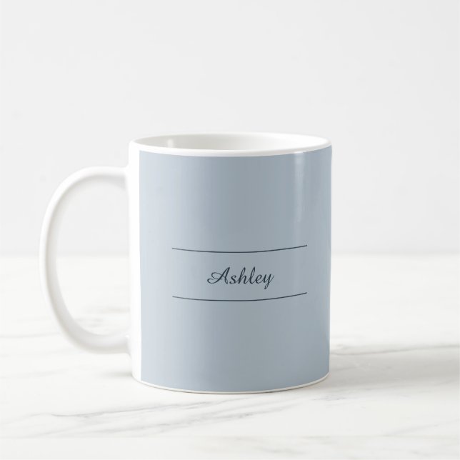 Timeless - Blue Mist Name Mug (Left)