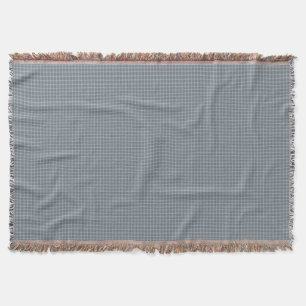 Timeless Blue Plaid Round Throw Pillow Blanket