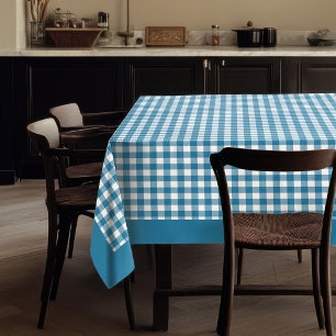 Timeless Blue Plaid Tablecloth for Cosy Meals