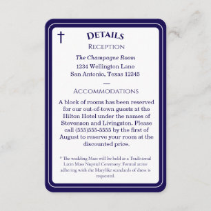 Timeless Catholic Monogrammed Enclosure Card