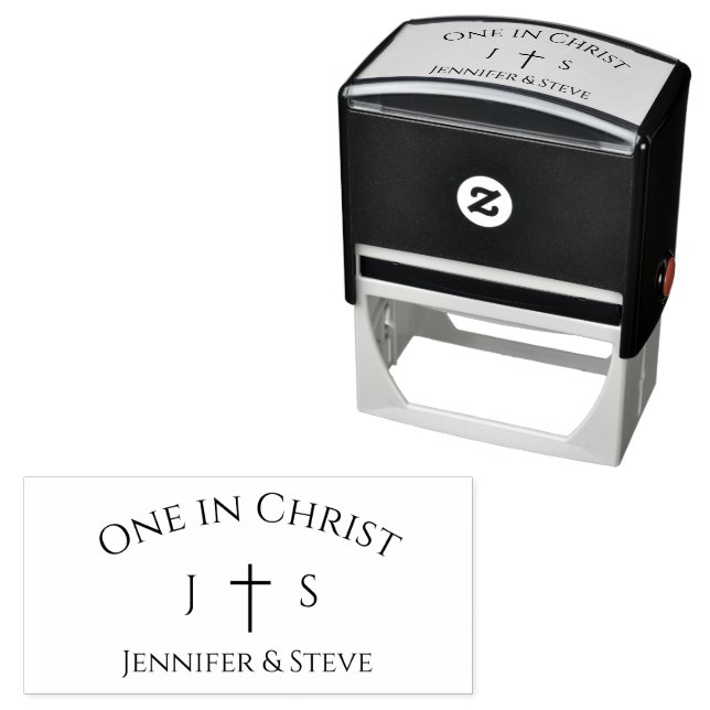 Timeless Catholic Monogrammed Self-inking Stamp (In Situ)