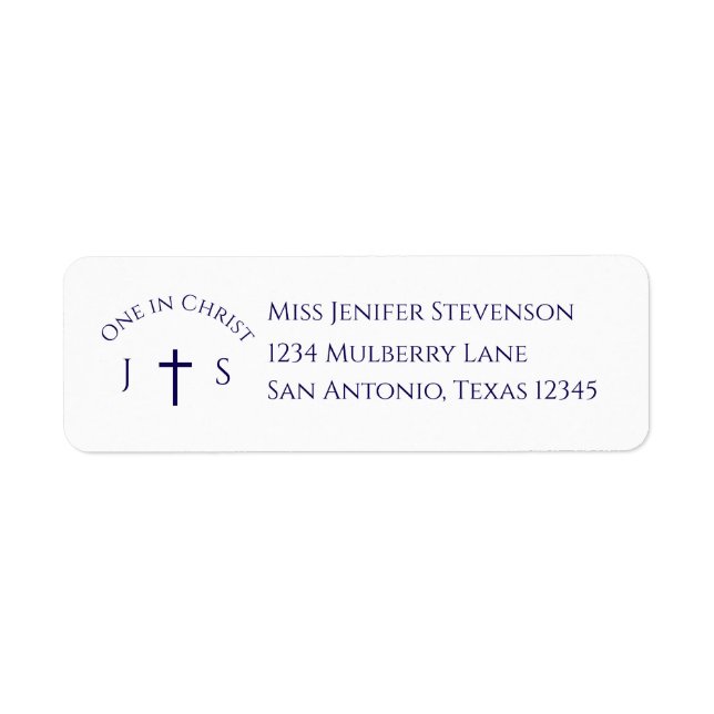 Timeless Catholic Monogrammed Wedding (Front)