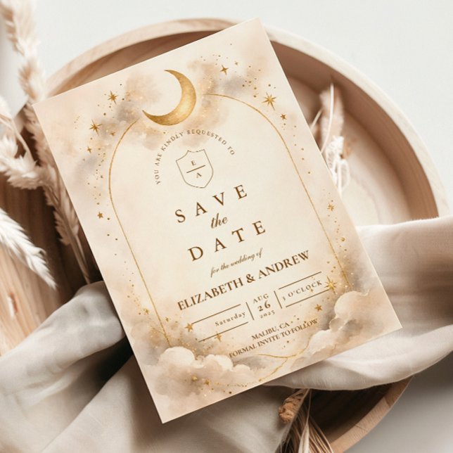 Timeless Celestial Romance Wedding Save The Date (Creator Uploaded)