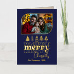 Timeless Chic Hand Drawn Merry Christmas Photo Foil Holiday Card<br><div class="desc">Send festive cheer with this real foil Christmas Photo Card featuring a whimsical hand drawn “Merry Christmas” design. The elegant metallic foil shines against a bold background, paired with your favourite holiday photos for a modern yet cosy look. A stylish way to share your warmest Christmas wishes with family and...</div>