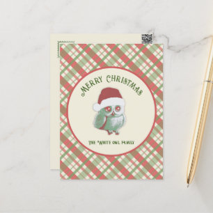Timeless Christmas Plaid Postcard