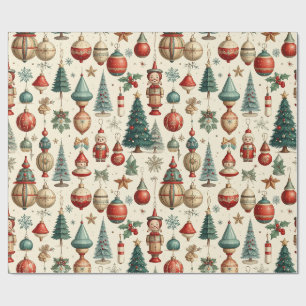 Timeless Christmas Toys Wrapping Paper