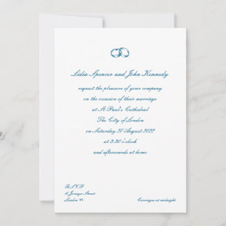 Timeless Classic British Style Wedding Invitation