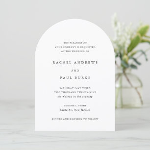 Timeless Classic Formal Wedding Invitation