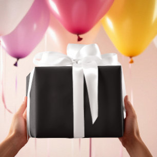 Timeless - Dark Carbon Black Wrapping Paper