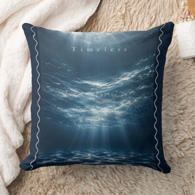 Timeless - Deep Waters Aesthetic Quote Cushion (Blanket)