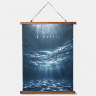 Timeless - Deep Waters Aesthetic Quote Hanging Tapestry